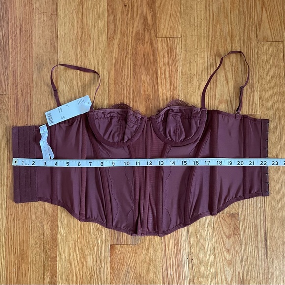 Urban Outfitters Out From Under Modern Love Corset - Chocolate - Picture 5 of 12